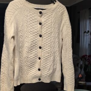Pendleton Wool Blend Beige Sweater.